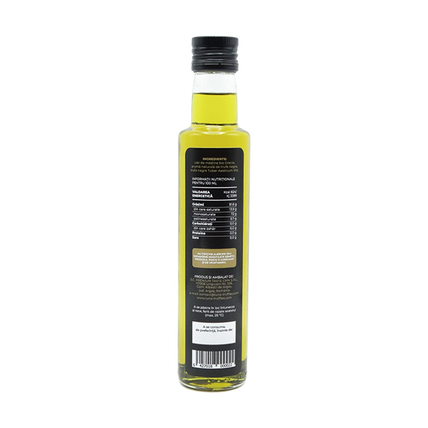 Organic olive oil with black truffles - Strong, 250 ml
