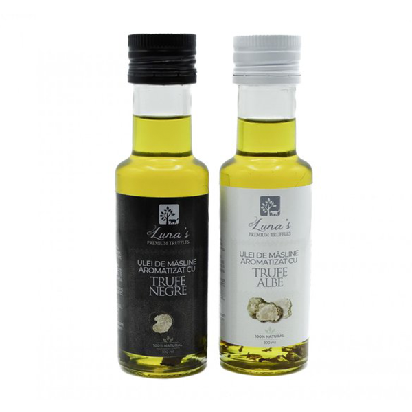 Set uleiuri cu trufe negre si trufe albe, 2 x 100 ml