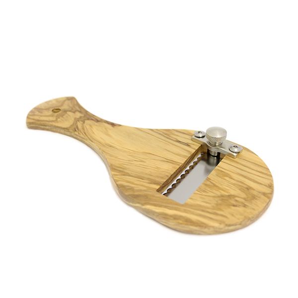 Olive wood truffle slicer